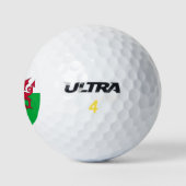 Welsh dragon flag golfballen (Logo)