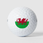 Welsh dragon flag golfballen (Voorkant)