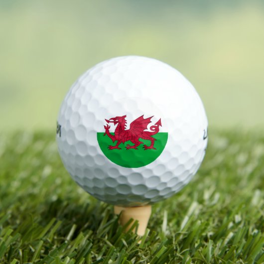 Welsh dragon flag golfballen (Insitu Shirt)