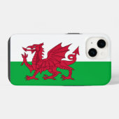 Welsh dragon flag iPhone hoesje (Achterkant horizontaal)