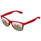 Welsh dragon flag kinder zonnebril (Gekanteld)