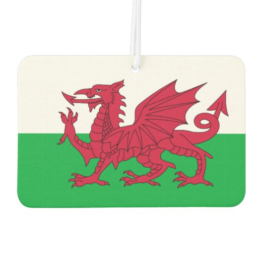 Welsh dragon flag luchtverfrisser (Achterkant)