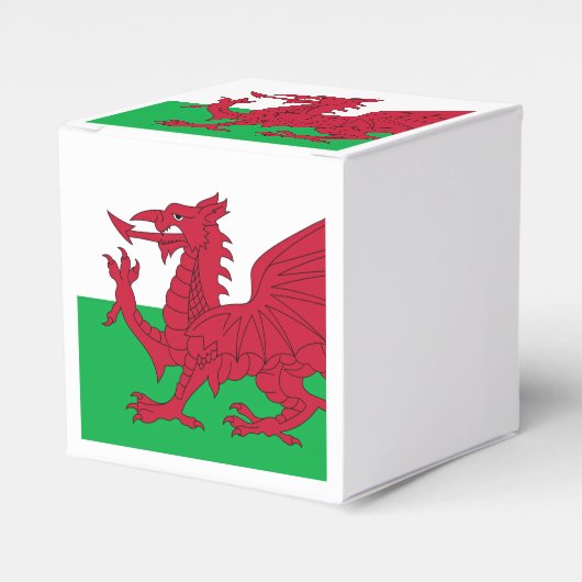 Welsh Dragon ~ Flag of Wales Bedankdoosjes (Voorkant Zijde)