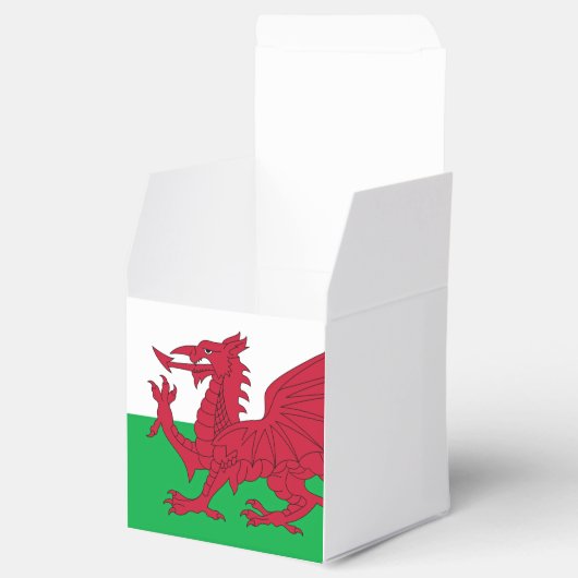 Welsh Dragon ~ Flag of Wales Bedankdoosjes (Geopend)