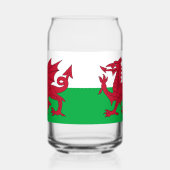 Welsh Dragon ~ Flag of Wales Blikvorm Glas (Links)