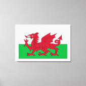 Welsh Dragon ~ Flag of Wales Canvas Print (Voorkant)