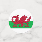 Welsh Dragon ~ Flag of Wales Confetti (Kleine voorkant)