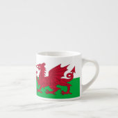 Welsh Dragon ~ Flag of Wales Espresso Kop (Rechts)