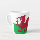 Welsh Dragon ~ Flag of Wales Latte Mok (Linkerhoek)