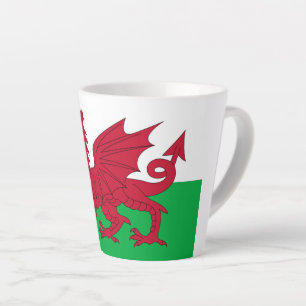 Welsh Dragon ~ Flag of Wales Latte Mok