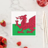 Welsh Dragon ~ Flag of Wales Paper Dinner Napkins Servet (Insitu)