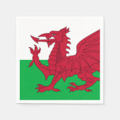 Welsh Dragon ~ Flag of Wales Paper Dinner Napkins Servet (Voorkant)