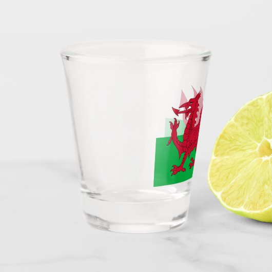 Welsh Dragon ~ Flag of Wales Shot Glas (Links)