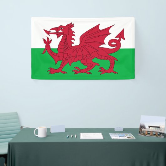 Welsh Dragon ~ Flag of Wales Spandoek (Beurs)