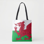 Welsh Dragon ~ Flag of Wales Tote Bag (Voorkant)