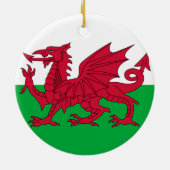Welsh dragon flag ornament (Achterkant)
