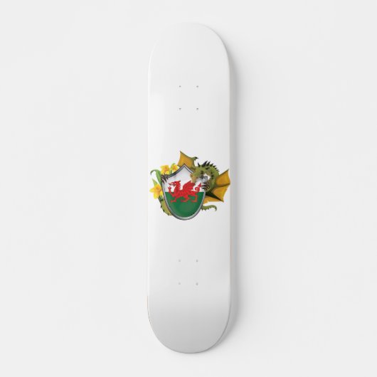 Welsh Dragon Flag Persoonlijk Skateboard (Voorkant)
