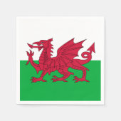 Welsh dragon flag servet (Voorkant)