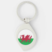 Welsh dragon flag Sleutelhanger (Voorkant)