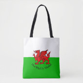 Welsh Dragon Flag voor St David's Day Tote Bag (Voorkant)