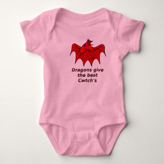 Welsh dragon geeft de beste wales baby van de kruk romper