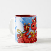 Welsh Dragon kerstMok - Welsh Mok (Voorkant links)