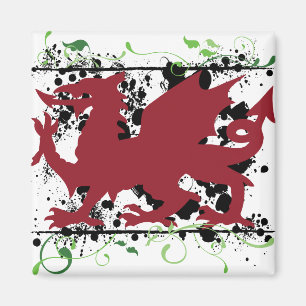 Welsh Dragon Magnets Magneet