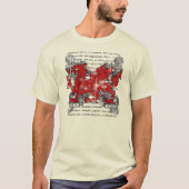 Welsh Dragon Mannen Dark Shirt (Voorkant)
