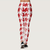 Welsh dragon met schuine rand leggings (Achterkant)