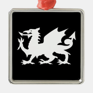 Welsh Dragon Metalen Ornament