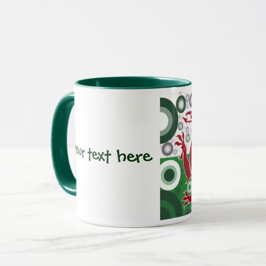 Welsh Dragon Mok (Voorkant links)