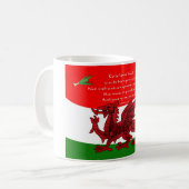 Welsh dragon Mok met gedicht van Brian Harris (Voorkant links)