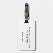 Welsh Dragon Monogram Bagagelabel (Achterkant verticaal)