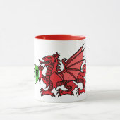 Welsh Dragon Monogram Mok (Midden)