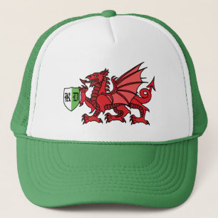 Welsh Dragon Monogram Trucker Pet