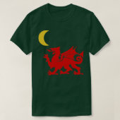 Welsh Dragon Moon T-shirt (Design voorkant)