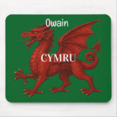 Welsh dragon Mousepad Muismat (Voorkant)