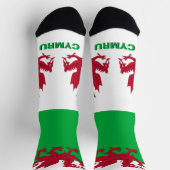 Welsh Dragon Patriotic, Cymru Flag, Wales Premium Sokken (Top)