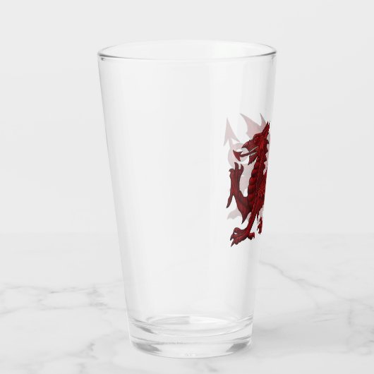 WELSH DRAGON PINT GLASS GLAS (Rechts)