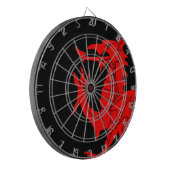 Welsh Dragon Rampant Dartbord (Voorkant Links)