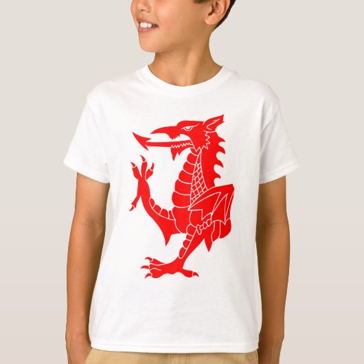 Welsh Dragon Rampant T-shirt (Voorkant)