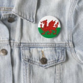 Welsh Dragon Ronde Button 5,7 Cm (In situ)