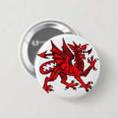 Welsh dragon ronde button 5,7 cm (Voorkant /achterkant)