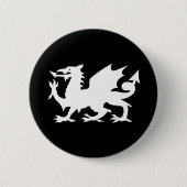 Welsh Dragon Ronde Button 5,7 Cm (Voorkant)