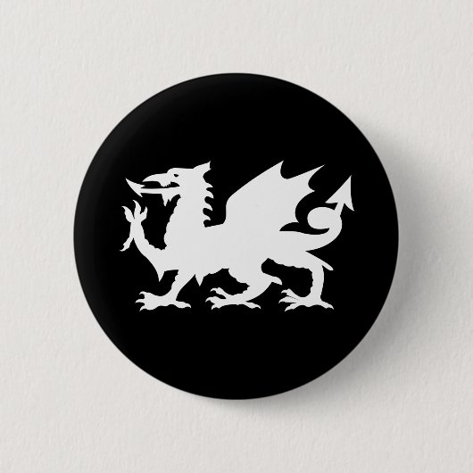 Welsh Dragon Ronde Button 5,7 Cm (Voorkant)
