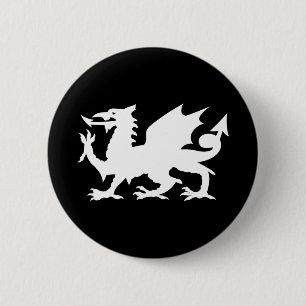 Welsh Dragon Ronde Button 5,7 Cm