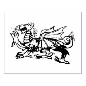 Welsh dragon rubber stempels. rubberstempel (Afrduk)