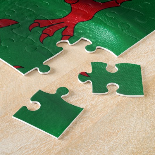 Welsh Dragon Rugby Ball Flag Legpuzzel (Zijkant)