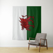 Welsh Dragon Shield - Symbool van kracht en erfgoe Wandkleed (In situ)