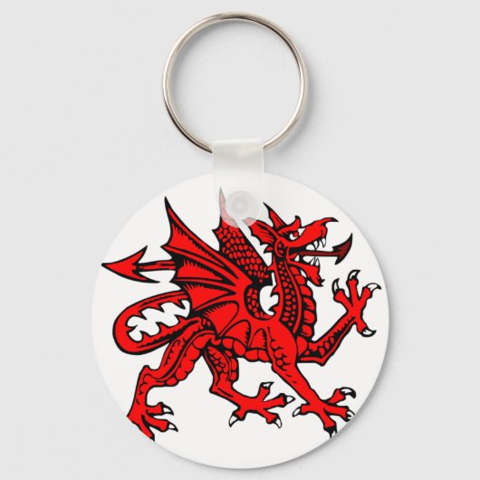Welsh dragon sleutelhanger (Voorkant)
